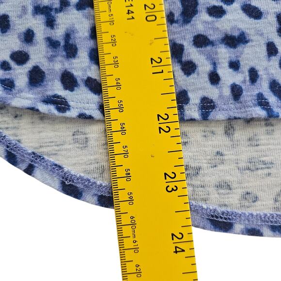 Tommy Bahama Blue Animal Print 100% Cotton Long Sleeve Top Size M - Picture 7 of 8